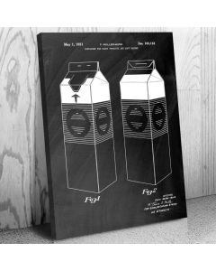 Milk Carton Patent Canvas Print