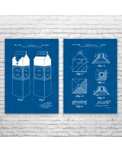 Milk Patent Prints Set of 2