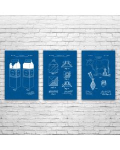 Milk Patent Posters Set of 3