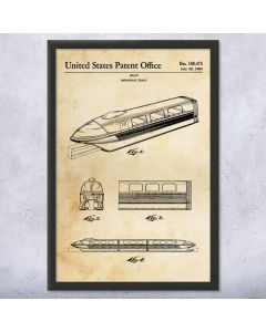 Monorail Train Patent Framed Print