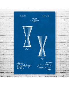 Jigger Cup Patent Print Poster