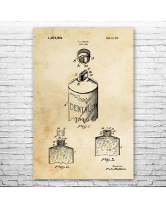 Toothpaste Patent Print Poster