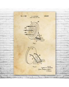 Archery Target Patent Print Poster