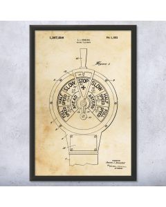 Marine Telegraph Patent Framed Print