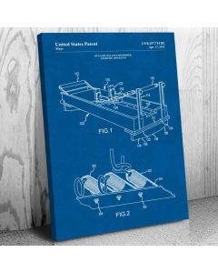 Pilates Machine Patent Canvas Print