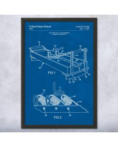 Pilates Machine Patent Framed Print