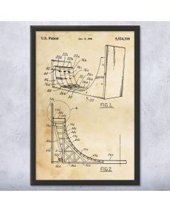 Skate Ramp Patent Framed Print
