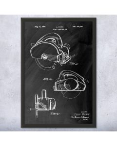 Power Saw Patent Framed Print