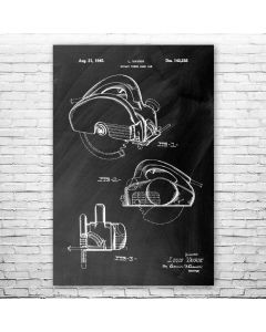 Power Saw Patent Print Poster