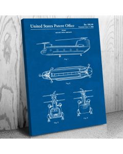 Chinook Helicopter Patent Canvas Print
