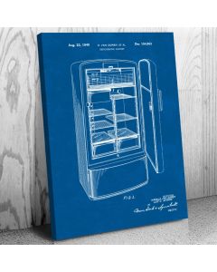 Refrigerator Patent Canvas Print