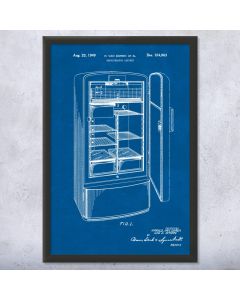 Refrigerator Patent Framed Print
