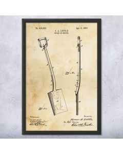 Shovel Patent Framed Print