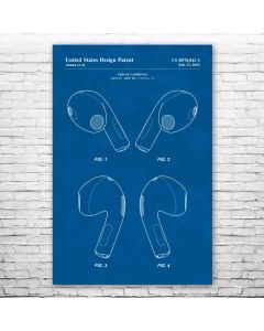 Air Pod Patent Print Poster