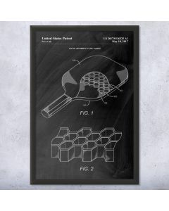 Pickleball Paddle Patent Framed Print