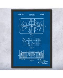 Seismometer Patent Framed Print