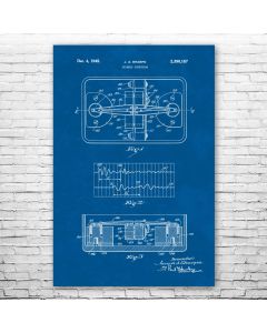 Seismometer Patent Print Poster