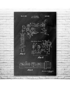 Well Logging Patent Print Poster