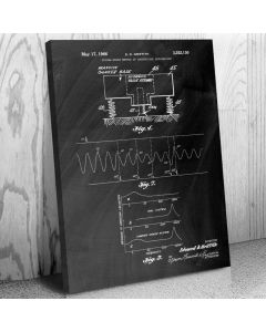 Seismic Prospecting Patent Canvas Print