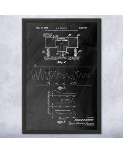 Seismic Prospecting Patent Framed Print