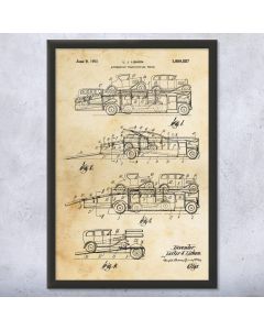 Car Hauler Patent Framed Print