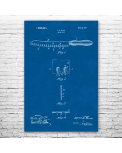 Bread Knife Patent Print Poster