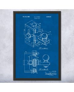 Tailer Hitch Patent Framed Print