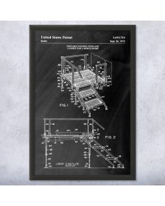 Mobile Home Steps Patent Framed Print