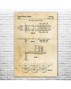Mobile Home Trailer Patent Print Poster