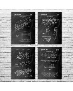 Mobile Home Patent Prints Set of 4