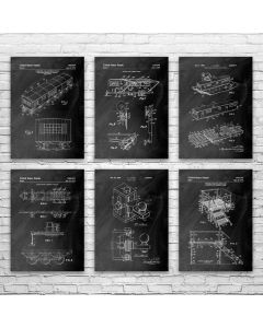 Mobile Home Patent Posters Set of 6