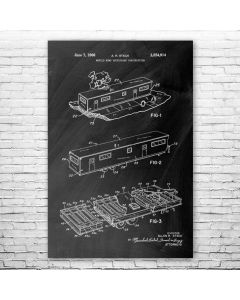 Mobile Home Underframe Patent Print Poster