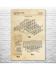 Warehouse Patent Print Poster