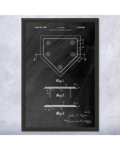 Home Base Patent Framed Print