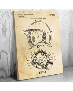 Batting Helmet Patent Canvas Print