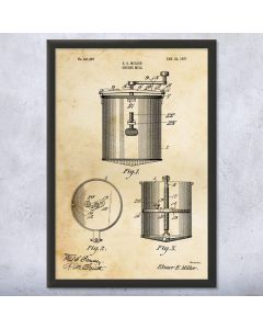 Cheese Mill Patent Framed Print