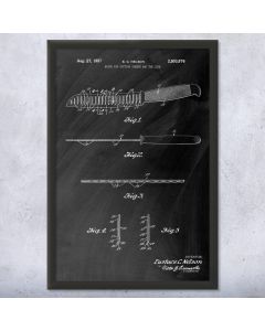 Cheese Knife Patent Framed Print