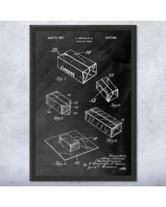 Cheese Packaging Patent Framed Print