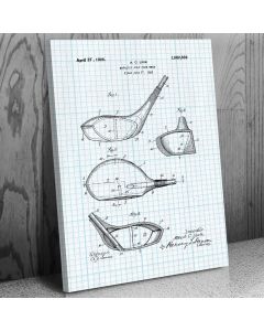 Golf Club Head Patent Canvas Print