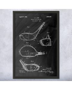Golf Club Head Framed Patent Print