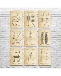 Golf Club Posters Set of 9