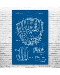 Baseball Glove Poster Print