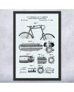 Bicycle Bell Patent Print
