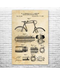Bike Bell Patent Print Poster