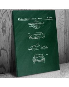 911 Sports Car Patent Canvas Print