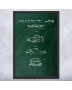 911 Sports Car Framed Patent Print