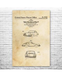 911 Sports Car Patent Print Poster