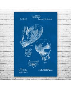 Boxing Glove Poster Patent Print