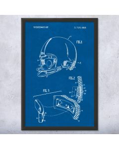 Football Helmet Patent Framed Print