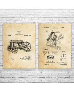 Farming Patent Prints Set of 2